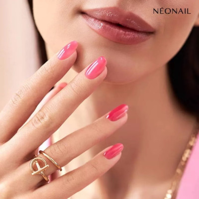 Verniz Gel Strawberry Glow 7,2ml NEONAIL ultra pigmentado e alta duração.