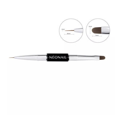 Pincel Duplo Duo Tip para nail art NEONAIL ultra pigmentado e alta duração