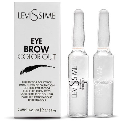 Removedor Cor Sobrancelhas Color Out 2x3ml Levissime