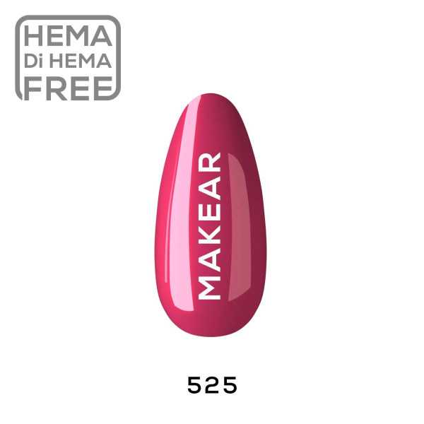 Verniz Gel 525 Rosa 8ml MAKEAR