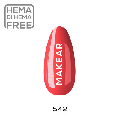 Verniz Gel 542 Vermelho 8ml MAKEAR Portugal