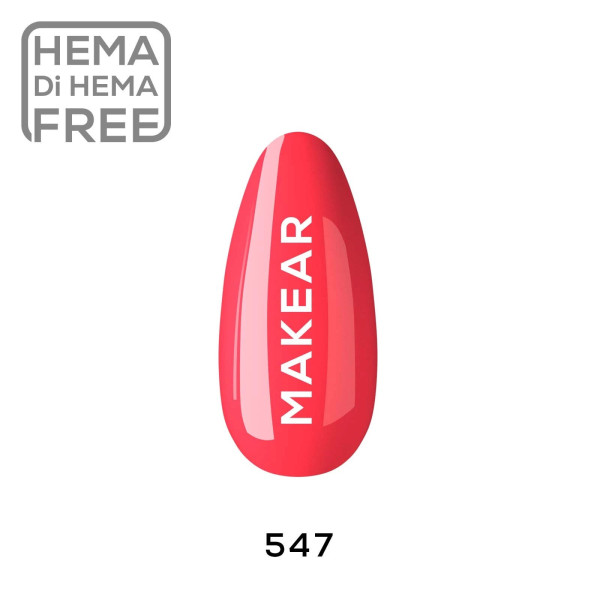 Verniz Gel 547 Vermelho 8ml MAKEAR