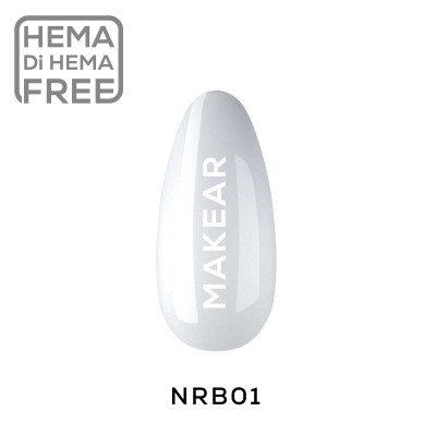 Rubber Base Nude 01 Milky White 8ml MAKEAR Portugal
