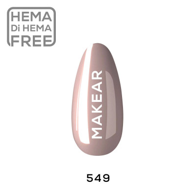 Verniz Gel 549 Bege 8ml MAKEAR Portugal