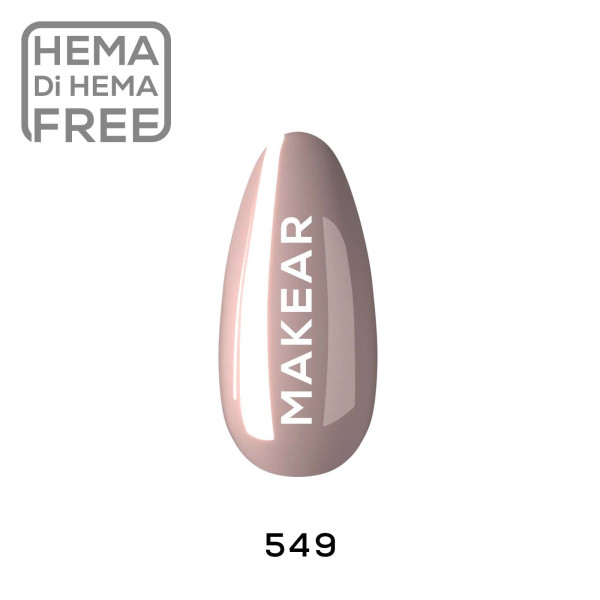 Verniz Gel 549 Bege 8ml MAKEAR