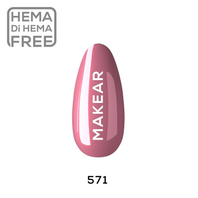 Verniz Gel 571 Rosa Velho 8ml MAKEAR Portugal