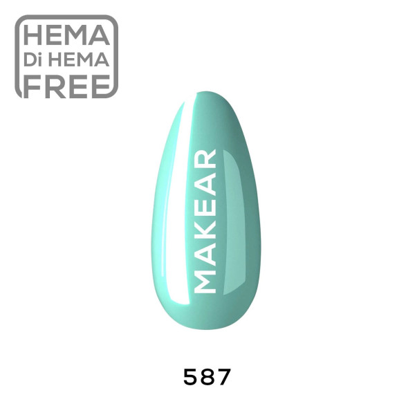 Verniz Gel 587 Verde Menta 8ml MAKEAR