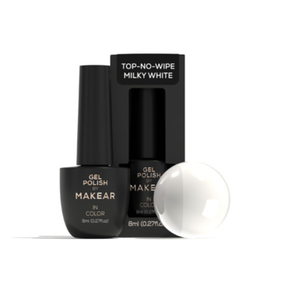 Top Milky White sem goma 8ml MAKEAR Portugal