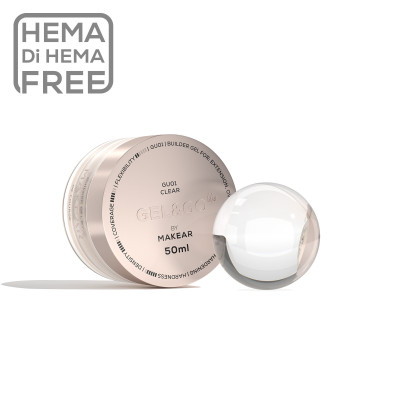 Gel & Go Up Builder Gel 01 Transparente 50ml MAKEAR Portugal