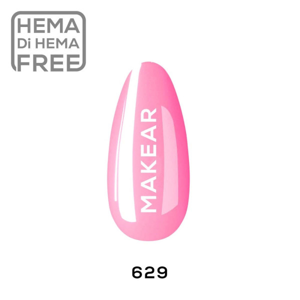 Verniz Gel 629 Rosa 8ml MAKEAR