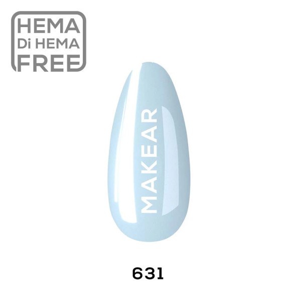 Verniz Gel 631 Azul 8ml MAKEAR
