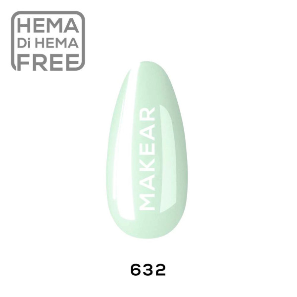 Verniz Gel 632 Verde 8ml MAKEAR