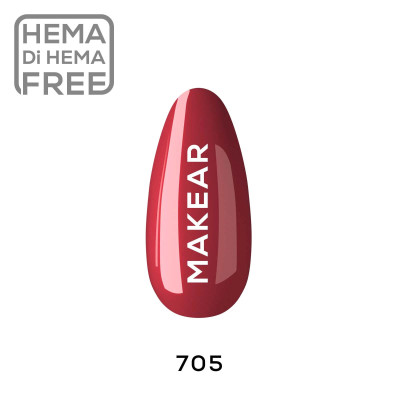 Verniz Gel 705 Vermelho 8ml MAKEAR Portugal