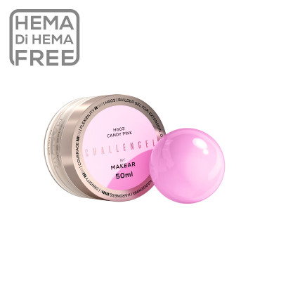 Challengel Hard Builder Gel 03 Candy Pink 50ml MAKEAR Portugal