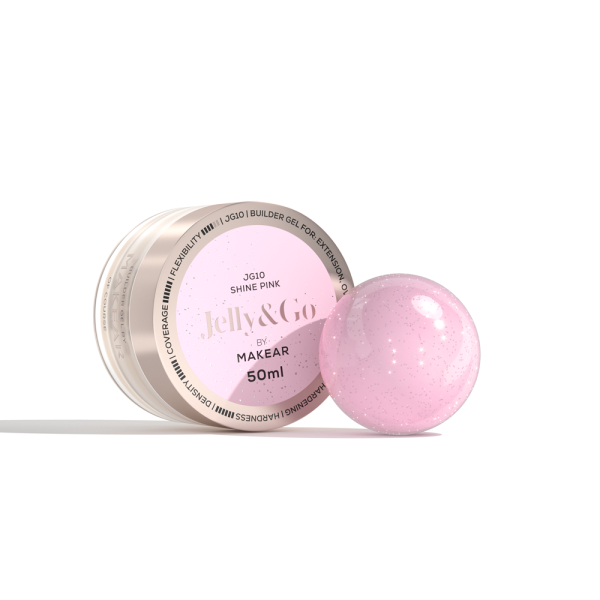Jelly & Go Shine Builder Gel 10 Shine Pink 50ml MAKEAR