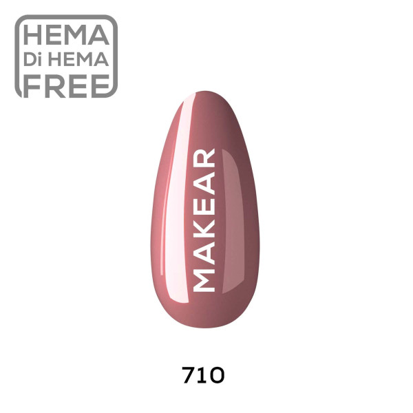 Verniz Gel 710 Vermelho 8ml MAKEAR