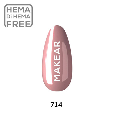 Verniz Gel 714 Nude 8ml MAKEAR PORTUGAL