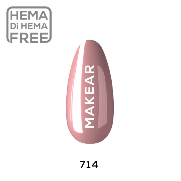 Verniz Gel 714 Nude 8ml MAKEAR