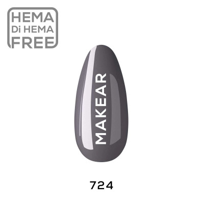 Verniz Gel 724 Cinza 8ml MAKEAR PORTUGAL