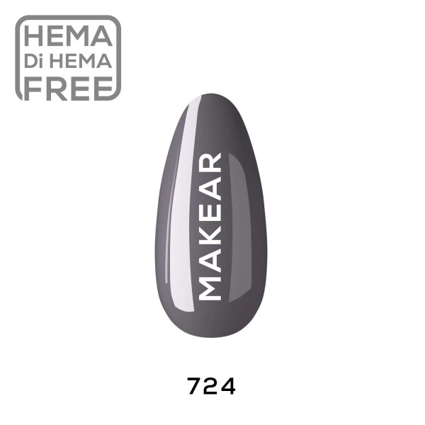 Verniz Gel 724 Cinza 8ml MAKEAR