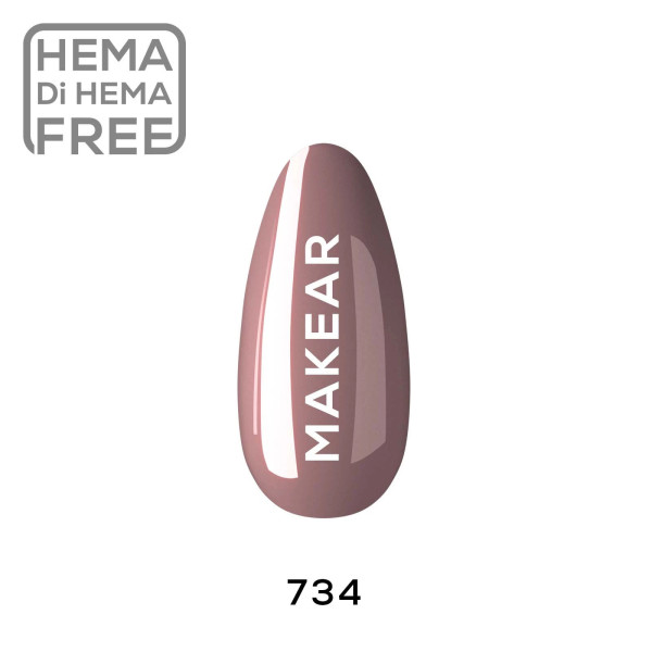 Verniz Gel 734 Nude 8ml MAKEAR