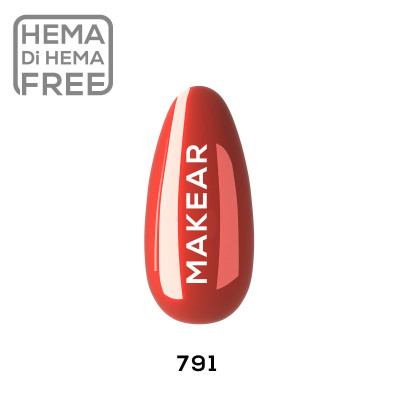 Verniz Gel 791 Vermelho 8ml MAKEAR PORTUGAL