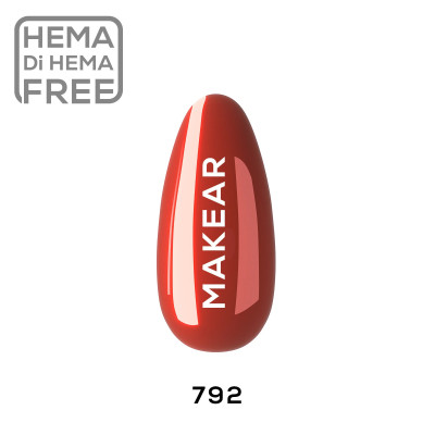 Verniz Gel 792 Vermelho 8ml MAKEAR PORTUGAL