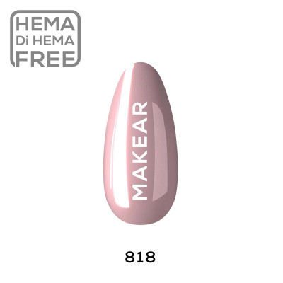 Verniz Gel 818 Rosa 8ml MAKEAR PORTUGAL
