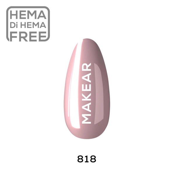 Verniz Gel 818 Rosa 8ml MAKEAR