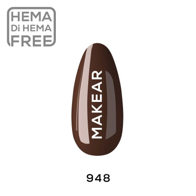 Verniz Gel 948 Castanho 8ml MAKEAR PORTUGAL