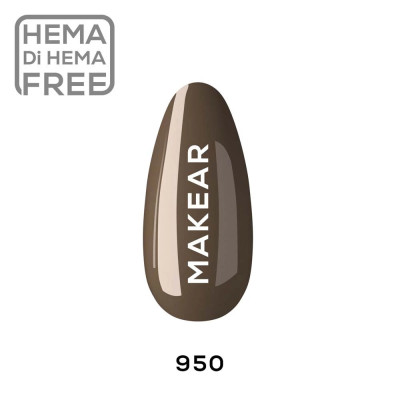 Verniz Gel 950 Castanho 8ml MAKEAR PORTUGAL