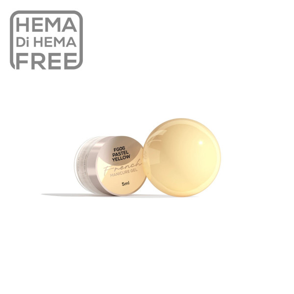 French Manicure Gel FG06 Pastel Yellow 5ml MAKEAR