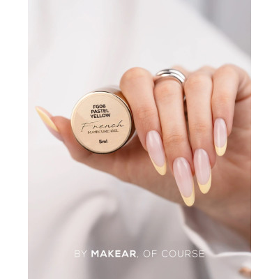 French Manicure Gel FG06 Pastel Yellow 5ml MAKEAR PORTUGAL