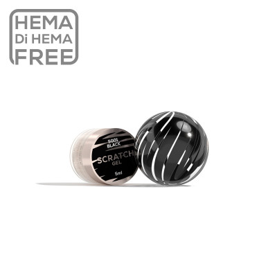 Scratch Effect Gel Black SG01 5ml MAKEAR PORTUGAL