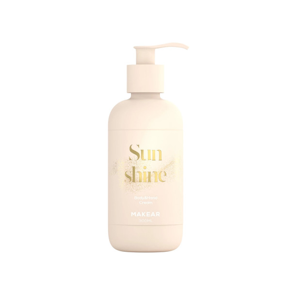 Creme Mãos e Corpo Sunshine com glitter 300ml MAKEAR