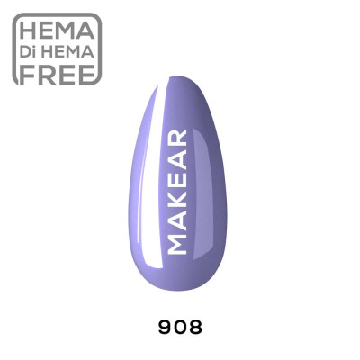 Verniz Gel 908 Roxo 8ml MAKEAR PORTUGAL