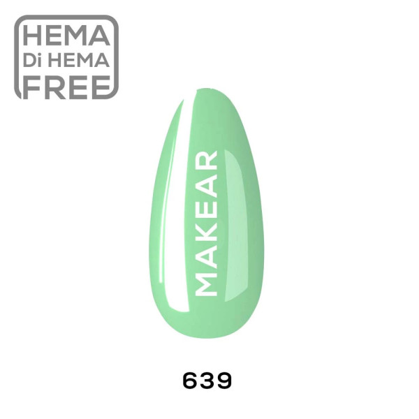 Verniz Gel 639 Verde 8ml MAKEAR