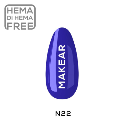 Verniz Gel N22 Néon Azul 8ml MAKEAR PORTUGAL