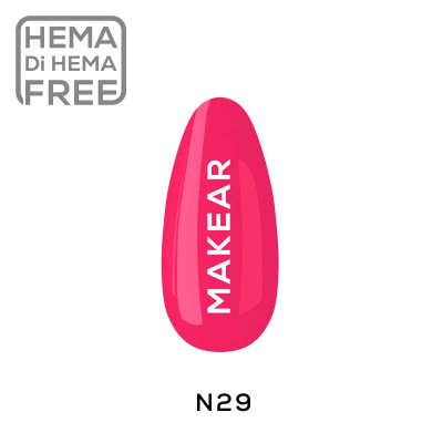 Verniz Gel N29 Néon Rosa 8ml MAKEAR PORTUGAL