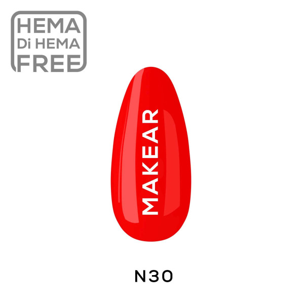 Verniz Gel N30 Néon Rosa 8ml MAKEAR