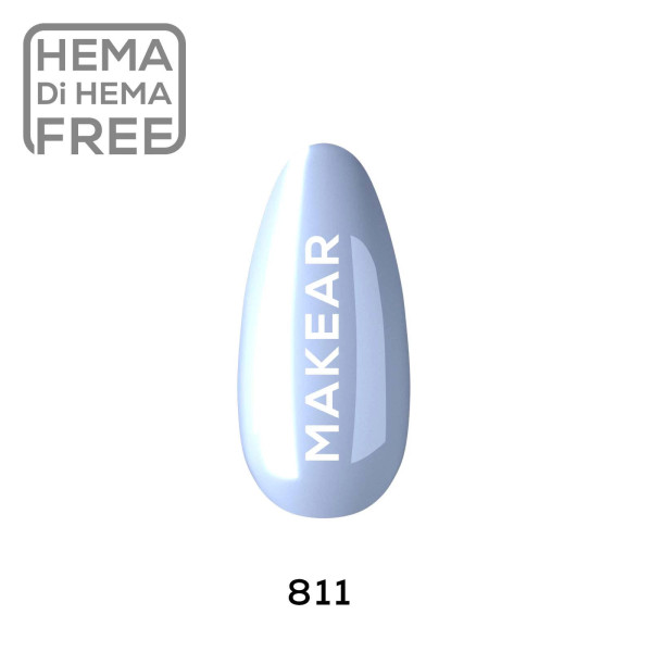Verniz Gel 811 Azul 8ml MAKEAR