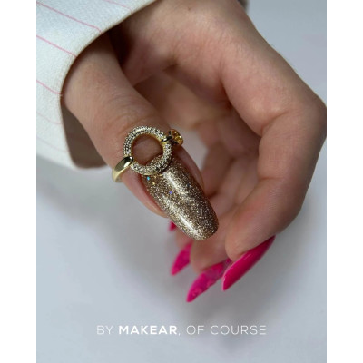 Verniz Gel 834 Dourado com glitter 8ml MAKEAR PORTUGAL