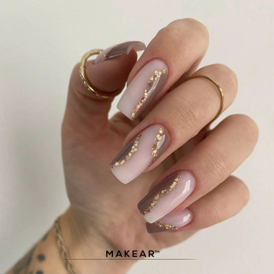 Verniz Gel S03 Efeito Foil Dourado 8ml MAKEAR PORTUGAL