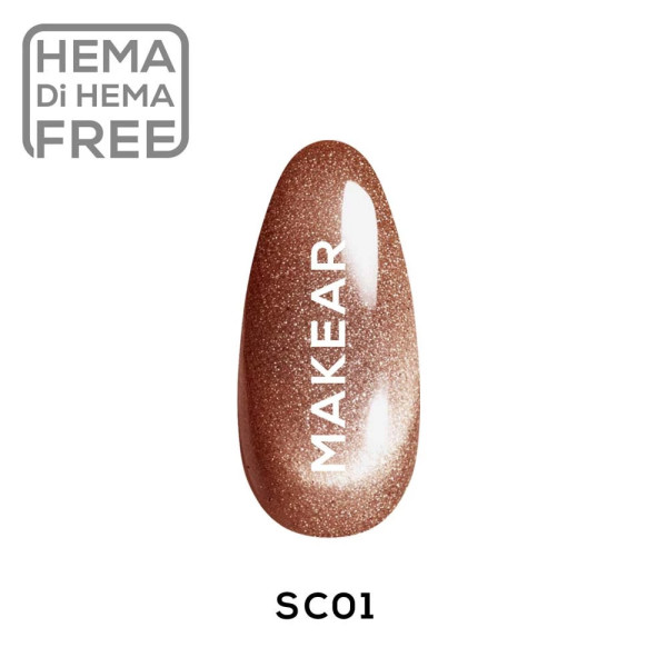 Verniz Gel SC01 Cat Eye/Flash 8ml MAKEAR