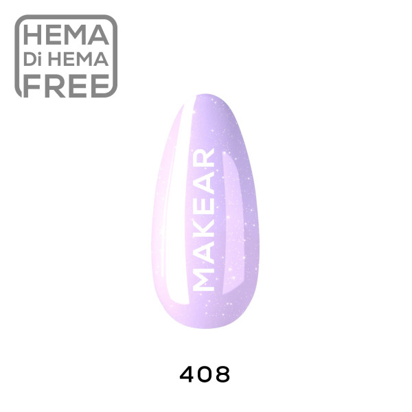 Verniz Gel 408 Lilás 8ml MAKEAR
