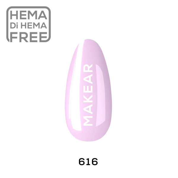 Verniz Gel 616 Rosa 8ml MAKEAR