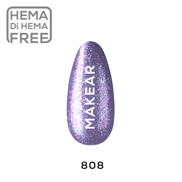 Verniz Gel 808 Roxo 8ml MAKEAR