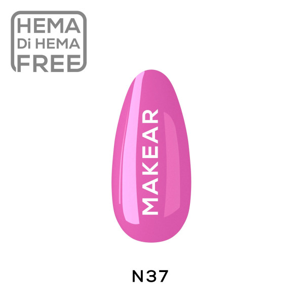 Verniz Gel N37 Néon Rosa 8ml MAKEAR