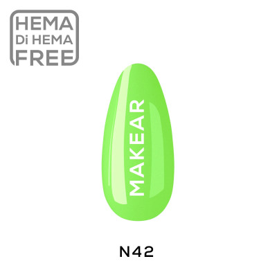 Verniz Gel N42 Néon Verde 8ml MAKEAR PORTUGAL