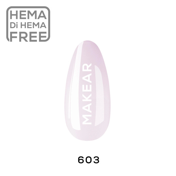 Verniz Gel 603 Rosa Leitoso 8ml MAKEAR